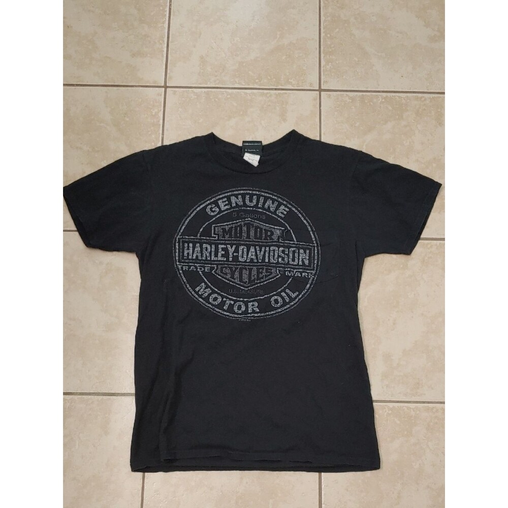 Harley Davidson Black Pocket Tee Rocky Top Tennessee Women's Size S